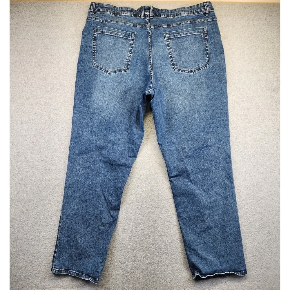 The Perfect Jean‎ NYC TPJ Thick Thicc Jeans Stretch Denim 42x32 Mens Blue Pants
